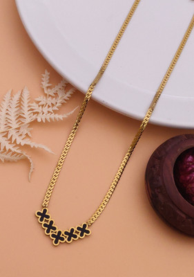 NENS JWL Trendy Collarbone Clavicle Jewelry Exquisite Charm Cute Lady Neck Gold-plated Stainless Steel Pendant