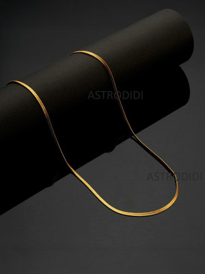 Astrodidi Daily Wear Stylish 22 Inch for Boys Girls Mens and Women Gold-plated Plated Brass Chain