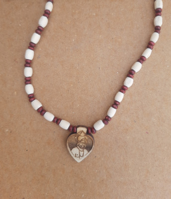 Tigeto Bageshwar Dham Tulasi kanthi Mala with Hanuman Locket Chain Jay shri Ram Wood Chain Set