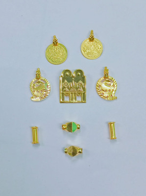 THE CURIOUS Thali Set Mangalsutra Set Gold-plated Plated Copper Chain Set