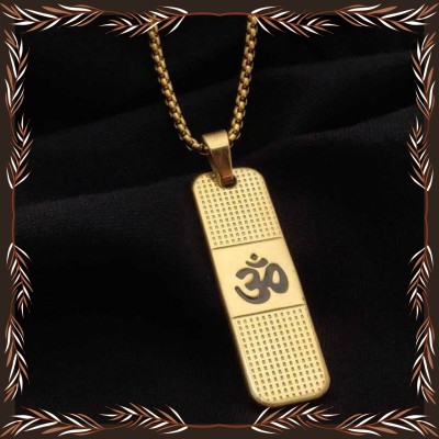 Peprika Classic Gold-Plating Om Chain Pendant For Men Gold-plated Plated Copper Chain