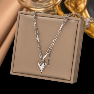 MYKI Appealing Stainless Steel Necklace For Women & Girls Gold-plated Plated Stainless Steel Necklace