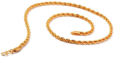 GIACOMO Trend chain fashion Bollywood Stylish Most Popular Beautiful Design Golden Beads Gold-plated Plated Brass, Alloy Chain