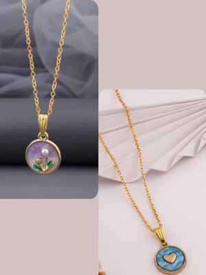 Dressberry DressBerry Gold-Plated Brass Minimal Necklace Gold-plated Plated Brass Necklace