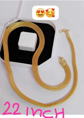 RFJ PLZ CHECK IMAGE BEFORE PURCHAS, FLET SNAKE PARTY WEAR HANDMADE CHAIN Gold-plated Plated Alloy Chain
