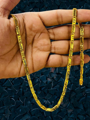 RKB SALES 1 gm high quality gold plated men's chain Gold-plated Plated Alloy Chain