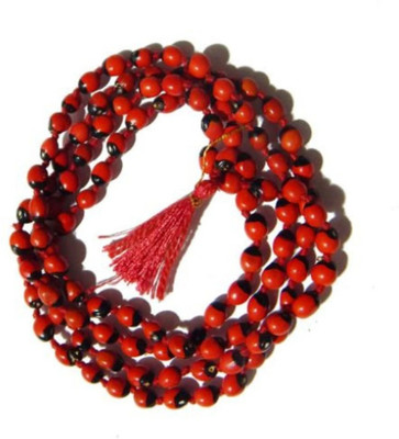 salasar Red Mala Natural 108+1 Beads Spiritual and Religious Use Stone Chain