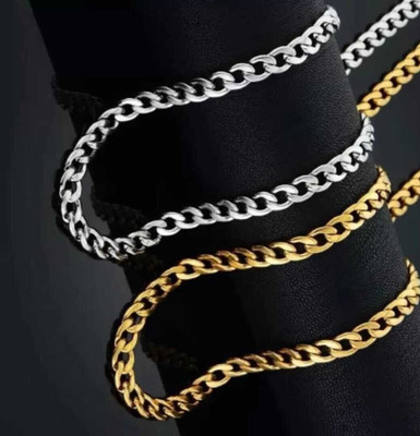 Agrawal Sales Silver plated pendals Gold-plated, Silver Plated Alloy Chain Set