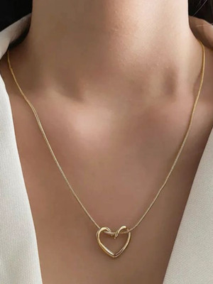 Winnifred Winnifred Anti Tarnish Black Sqewer Crystal Gold-plated Plated Stainless Steel Necklace