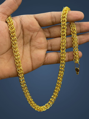 RKB SALES 1 gm high quality gold plated men's chain Gold-plated Plated Alloy Chain
