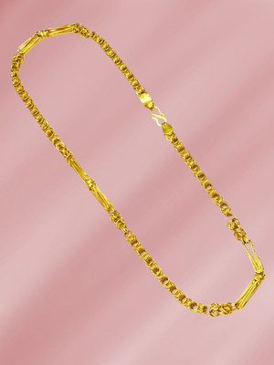 RKB SALES 1gm gold plated High Quality Indian Polished chain men Gold-plated Plated Alloy Chain