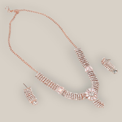 URBANELA Brass Gold Jewellery Set(Pack of 2)