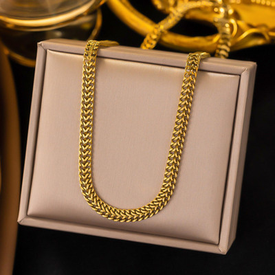 MYKI Perfect Stainless Steel Necklace For Women & Girls Gold-plated Plated Stainless Steel Necklace