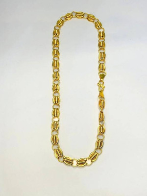 XERMI 1 gram High Quality Indian Polished “20” Inches Gold Chain for Men and boy Gold-plated Plated Alloy Chain