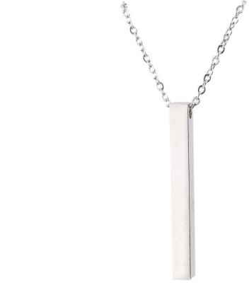 Animated stainless Manifestation steel bar pendent with chain Stainless Steel Chain Set