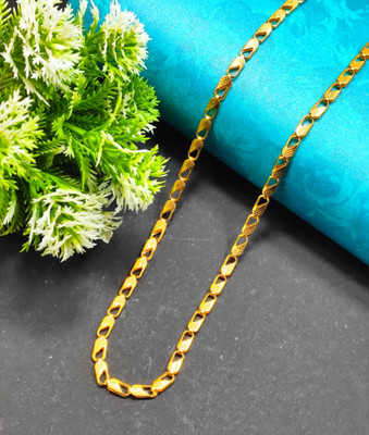 Divyanshi Collection Gold Plated Partywear Chain Gold-plated Plated Brass Chain