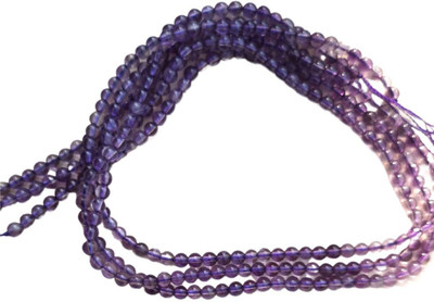 Maitri Export Amethyst Crystal - Stone/Beads/Gemstone 4mm Round Loose Agate Stone Layered