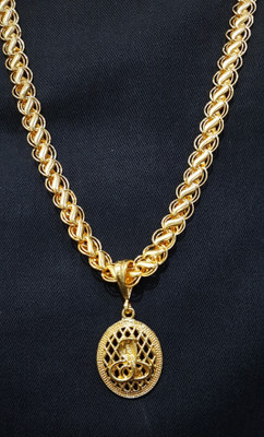 Vitthalesh Cubic Zirconia Gold-plated Plated Alloy Chain Set