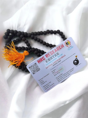 Divine rudras Natural karungali kattai Malai Government Lab Certified Heavy Premium Beads 6mm Wood Necklace