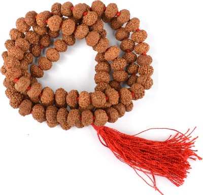 REIKI CRYSTAL PRODUCTS 9 Mukhi Rudraksha Mala/Neckless 108 Beads Original Japa Mala Beads Rudraksha Necklace