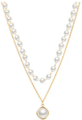 AVIRA ENTERPRISES Gold-plated Alloy Pendant Set