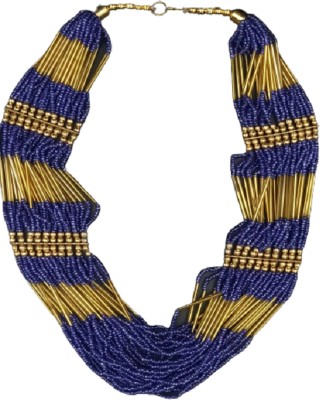 Elegant Jewels 012 Sapphire Gold-plated Plated Dori Chain Set