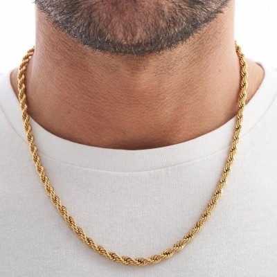 Buccellati gold plated rope chain 24