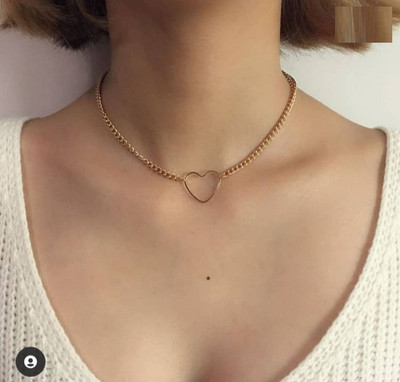 DEGHLAM New Stylish & Fancy Exclusive Gold Plated Necklace Chain for Women and Girls Gold-plated Plated Alloy Chain