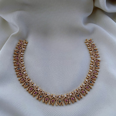 ROFARWORD Brass, Copper Gold-plated Gold Jewellery Set(Pack of 1)