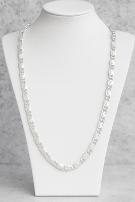 VEDARTHi Real Silver Plated Silver Type Lightweight Fancy Chain For Men's & Women's 999 Silver Plated Alloy Chain