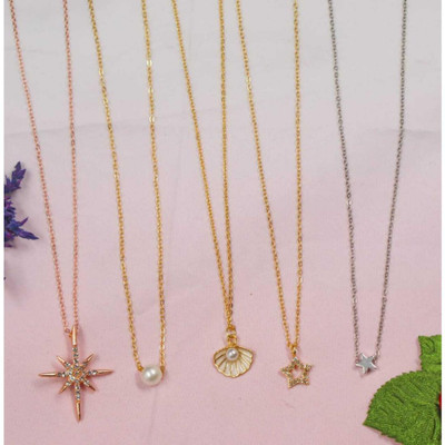ELCETRATD JEWELLERY Gold-plated Plated Alloy Chain Set