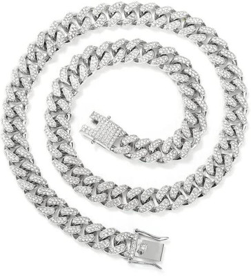 MEENAZ MC stan chain Hip Hop Cuban Chain miami cuban link chains Rapper Necklace ad cz Cubic Zirconia, Diamond, Crystal, Zircon Titanium, Sterling Silver Plated Metal, Brass, Stone, Copper, Alloy, Stainless Steel Chain MEENAZ MC stan chain Hip Hop Cuban Chain miami cuban link chains Rapper Necklace ad cz Cubic Zirconia, Diamond, Crystal, Zircon Titanium, Sterling Silver Plated Metal, Brass, Stone, Copper, Alloy, Stainless Steel Chain