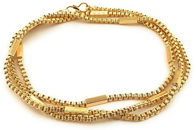 Sipradh Copper Gold Plated 24 Inch Chain For Women Diamond Cubic Zirconia Gold-plated Plated Copper Chain