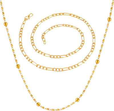 Shree Ju Gold-plated Plated Brass Chain