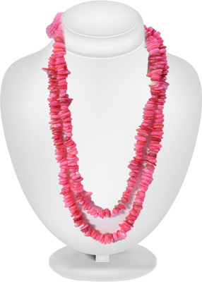 BHAGYA G Pink mother mala Necklace for Men & Women Fashion Jewerlly Jaap Mala 108 Beads Crystal Crystal Chain