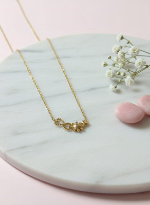 siyaa creation Floral Gold-plated Plated Stainless Steel Chain