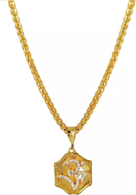 GAFUT New style new year gold pendant chain for man and boy Gold-plated Diamond Copper Pendant Set