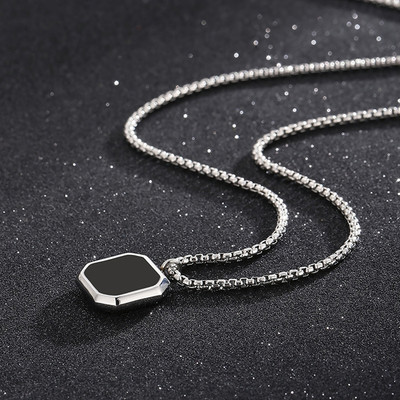 Thrillz For Men Stylish Locket Chain For Men Boys Silver Plated Stainless Steel Chain