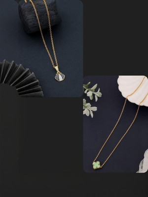 Dressberry Gold-plated Plated Brass Necklace Set