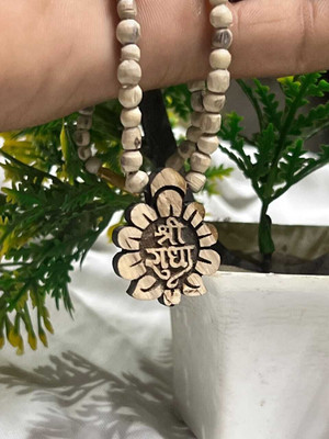 shri radhe pujan bhandar original tulsi mala shri radha locket Rudraksha Necklace