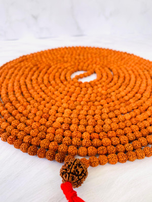 Rudraksham 1008 Rudraksha Mala with 1 Nepali Sumero Bead | Handmade Japa Mala by Rudraksham Rudraksha Chain