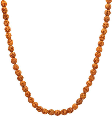 DIVINE SOUVENIRS 5 Mukhi Rudraksha Mala Rudraksha Chain