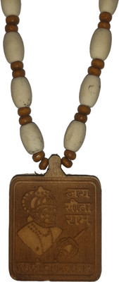 Radha Krishna Shringar Store Shri Bageshwar Dham Tulsi kanthi mala Original with Hanuman Locket Wood Necklace