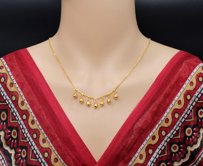 SONI DESIGNS Beads Gold-plated Plated Brass Chain