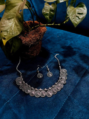 AGASTYA CREATIONS Oxidised Silver Silver Silver Jewellery Set(Pack of 3)