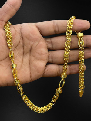 RKB SALES 1gm gold plated High Quality chain for men Gold-plated Plated Alloy Chain