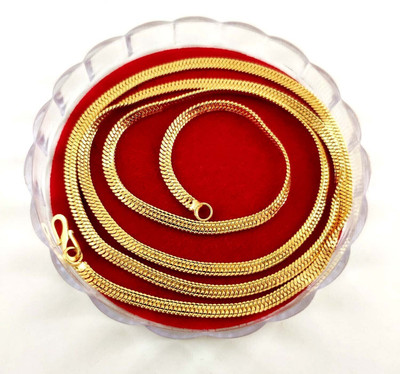manohar Size 21 inch Gold-plated Plated Brass Chain