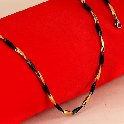 COMMON ETAIL Handmade Rice for Men - Sleek and Modern Stainless Steel Chain Stone Chain