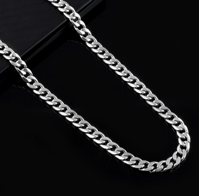 REVERSEA Silver Chain Stainless steel Sterling Silver Plated Stainless Steel Chain