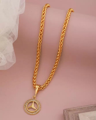 XERMI 1 gram Pendant set With chain “20” Inches for man and boy New design new year Gold-plated Copper Pendant Set